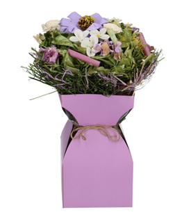 Suport buchet flori 11.5xH21cm mov