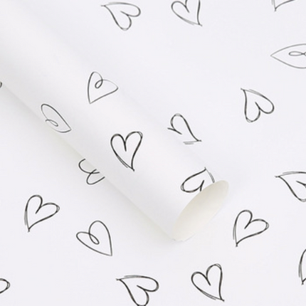 Ambalaj waterproof 60x60cm inimi negre