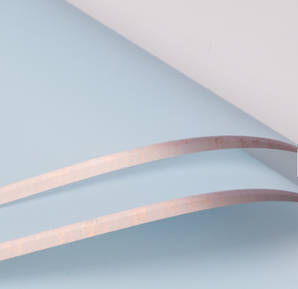 Ambalaj waterproof 60x60cm albastru margine aurie