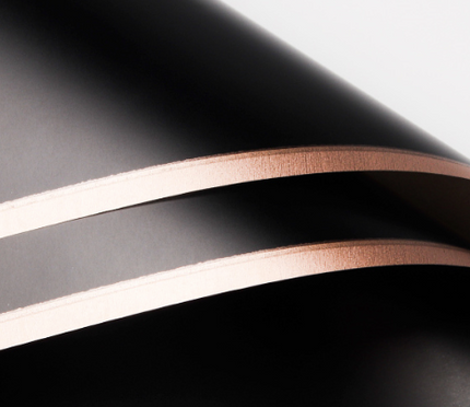 Ambalaj waterproof 60x60cm negru margine aurie