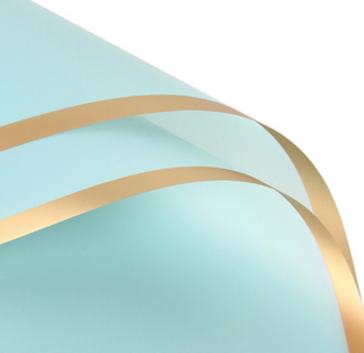 Ambalaj waterproof 60x60cm minty margine aurie