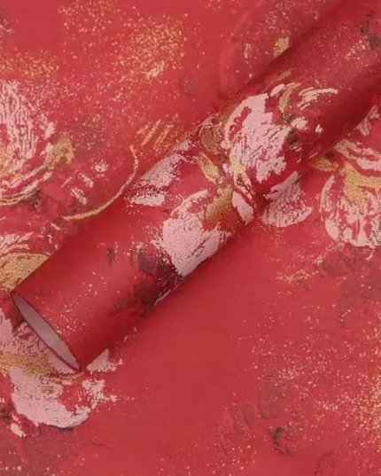 Ambalaj buchet flori waterproof 60x60cm flori roșu