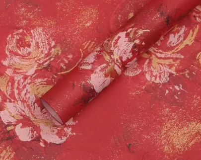 Ambalaj buchet flori waterproof 60x60cm flori roșu