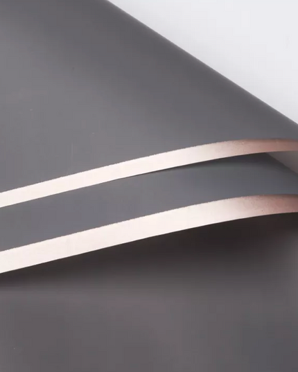 Ambalaj waterproof 60x60cm gri inchis margine aurie