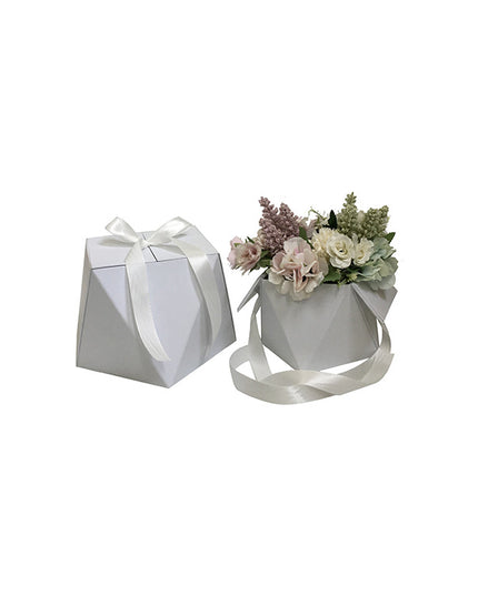 Set 2 cutii flori S2.17 alb