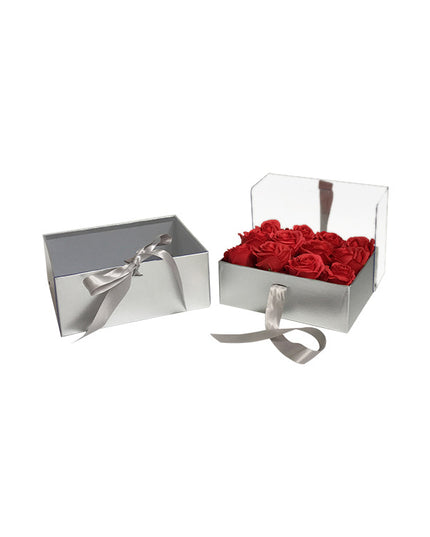 Set 2 cutii flori S2.18 silver