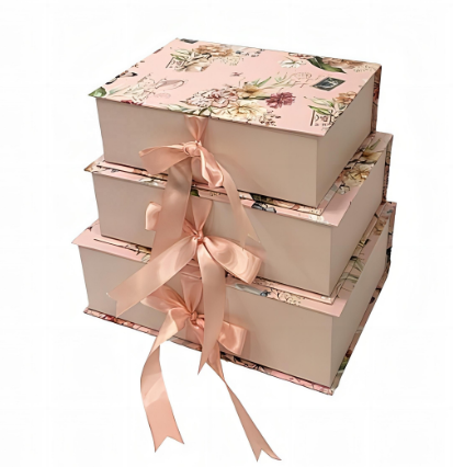 Set 3 cutii flori S3.197 roz