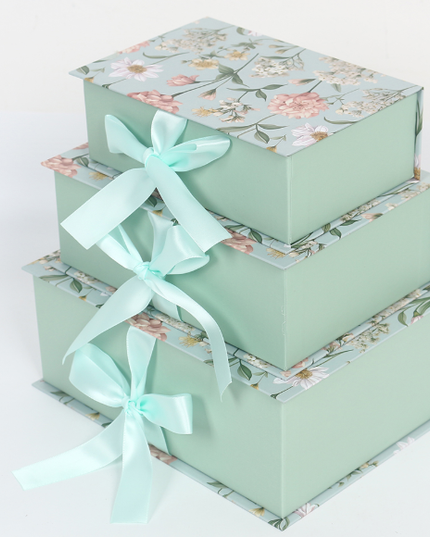 Set 3 cutii flori S3.197 albastru