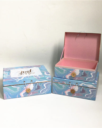 Set 3 cutii flori S3.130 albastru