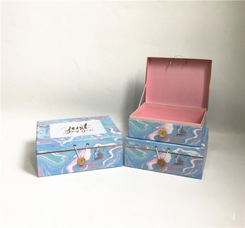 Set 3 cutii flori S3.130 albastru