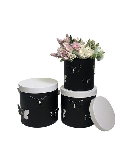 Set 3 cutii flori S3.116 negru