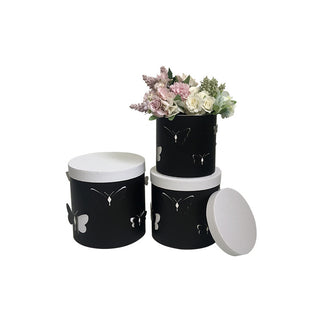 Set 3 cutii flori S3.116 negru