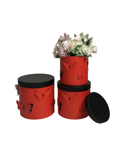 Set 3 cutii flori s3.116 rosu