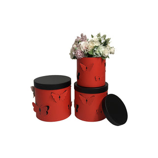 Set 3 cutii flori s3.116 rosu