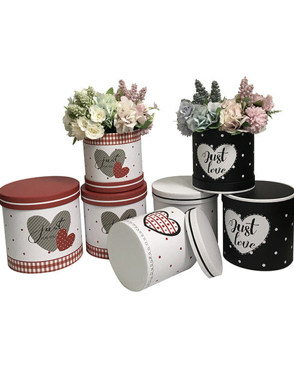 Set 3 cutii flori S3.111 Just alb buline