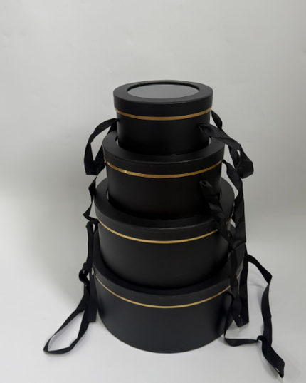 Set 4 cutii flori S4.1 negru