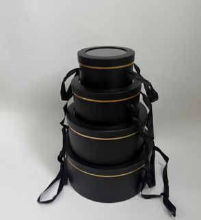 Set 4 cutii flori S4.1 negru