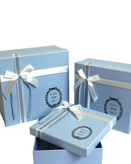 Set 3 cutii flori S3.17 albastru