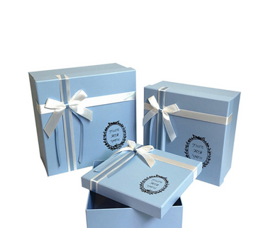 Set 3 cutii flori S3.17 albastru