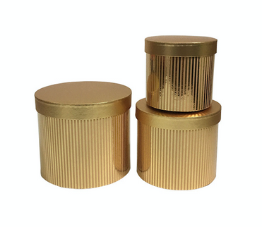 Set 3 cutii flori S3.62 auriu