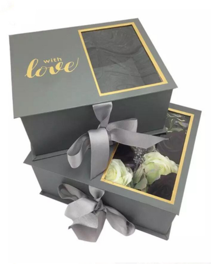 Set 2 cutii flori s2.4 gri