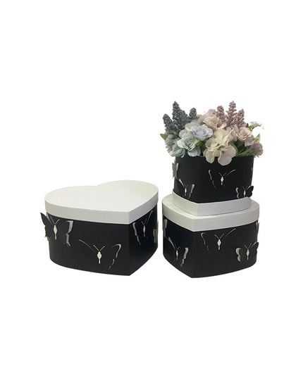 Set 3 cutii flori S3.128 negru