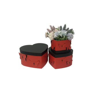 Set 3 cutii flori S3.128 rosu