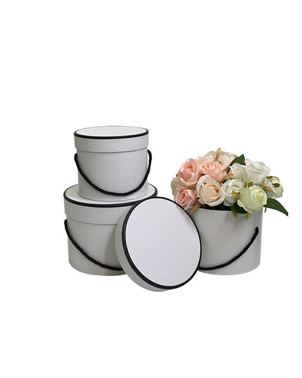 Set 3 cutii flori S3.75 alb