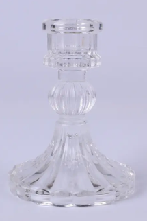 Sfesnic lumanari sticla S/12 transparent