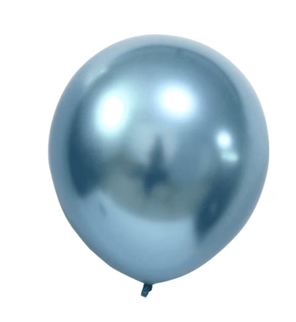Baloane latex siena blue metalizat 30cm s/50
