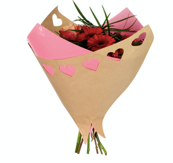 Sleeve 35x35cm Open heart roz S/25