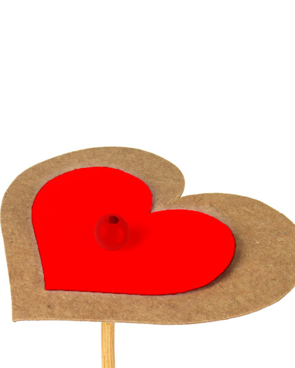 Pick inima s/24 natur cu rosu