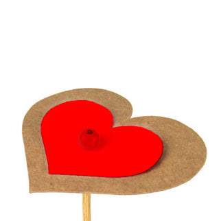 Pick inima s/24 natur cu rosu