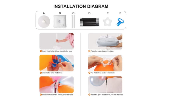 Suport arcada baloane 6m