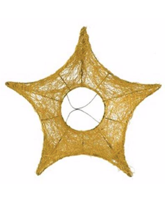 Suport buchet Ø25cm salim stea aurie S/10