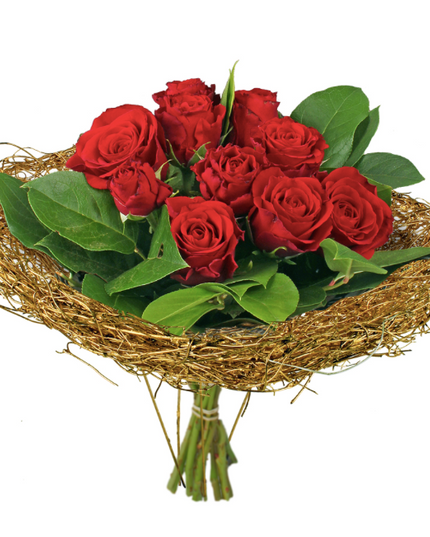 Suport buchet Ø15cm salim auriu S/10