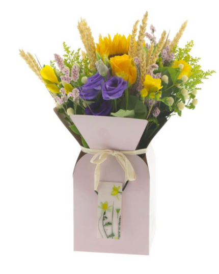 Suport buchet flori 13x26cm eticheta