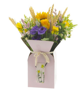 Suport buchet flori 13x26cm eticheta