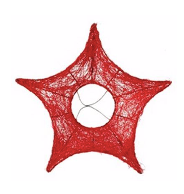 Suport buchet Ø25cm salim stea rosie S/10