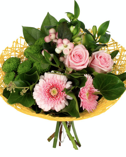 Suport buchet twist Ø20cm galben S/10