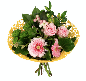 Suport buchet twist Ø20cm galben S/10