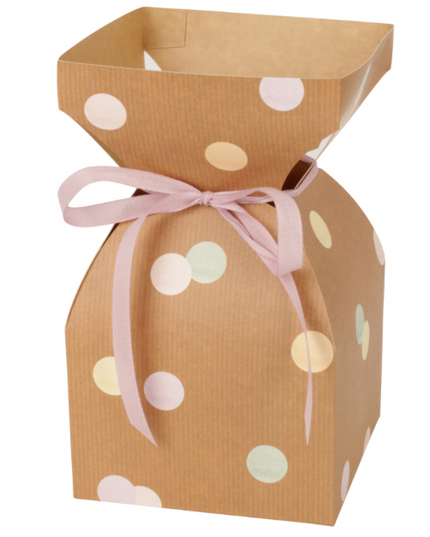 SUPORT VAZA FLORI CARTON SI PLASTIC CONFETTI 11.5xH21cm