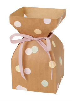 SUPORT VAZA FLORI CARTON SI PLASTIC CONFETTI 11.5xH21cm