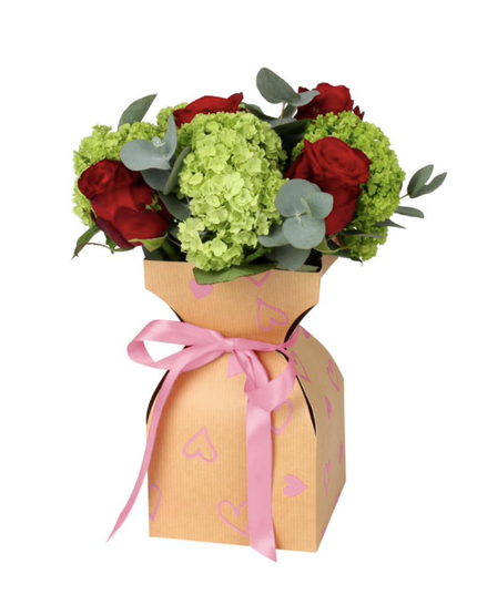 SUPORT VAZA FLORI CARTON SI PLASTIC LOVESTORY 11.5xH21cm