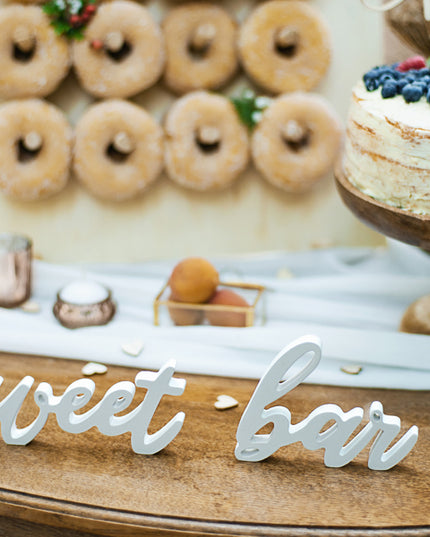 Decor masa lemn "sweet bar"