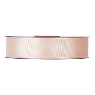 Panglica textil  striat 25mmx50m roz perlat