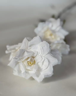 Trandafiri artificiali garden spr (6 flori) alb