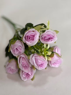 Trandafiri artificiali mini (10 flori) mov