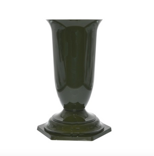 Vaza flori plastic Ø16cm verde S/10