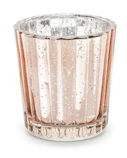 Vaza suport lumanare 6cm rosegold